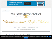 Tablet Screenshot of fashionandstylepolice.com